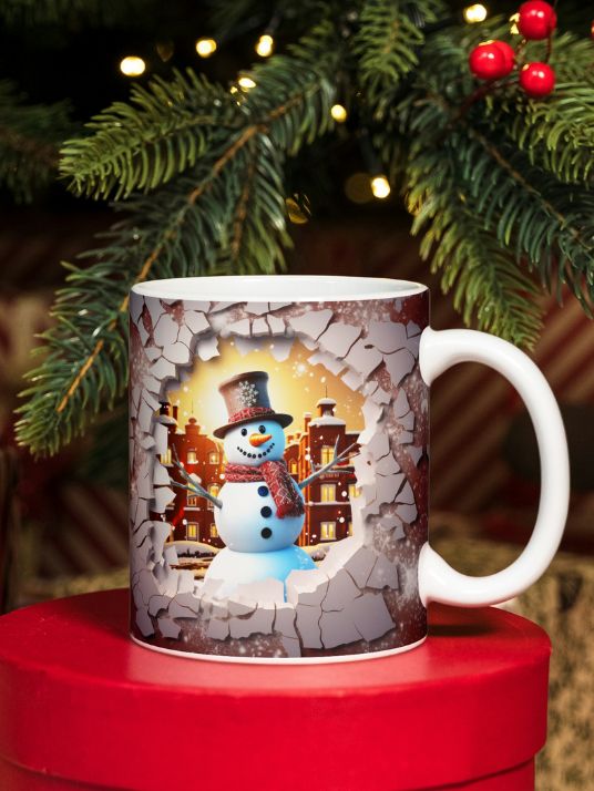 Christmas Cup - Snowman 3D 5