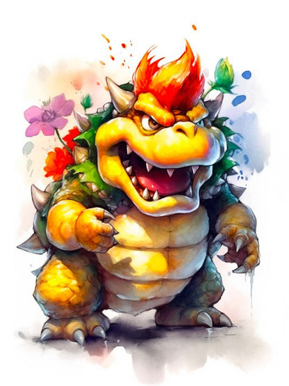 Plakat af Bowser