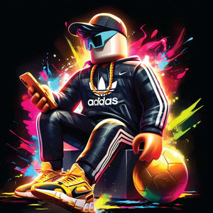 Roblox & Fotball - Gutt - Special Edition - Kvadratisk