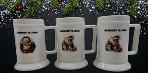 Ølkrus til jul - Med eget navn - Velg design selv