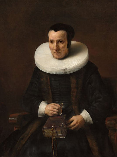Rembrandt - An old lady with a book