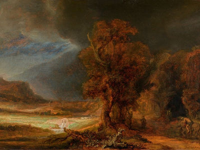 Rembrandt - Landscape with the good samiritan