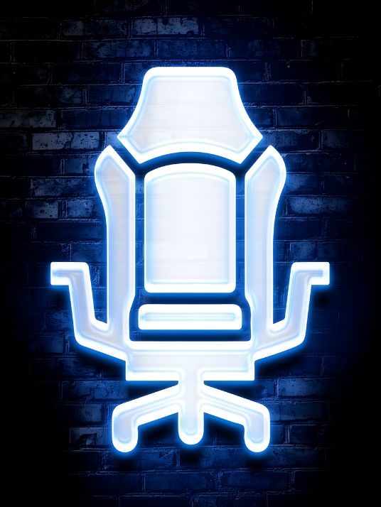Neon Gamingplakat - Gamingstol