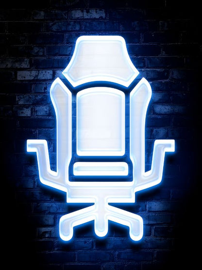 Neon Gamingplakat - Gamingstol