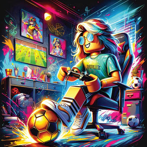Roblox & Fotball - Jente - Special Edition - Kvadratisk