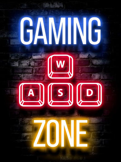 Neon Gamingplakat - Gamingzone