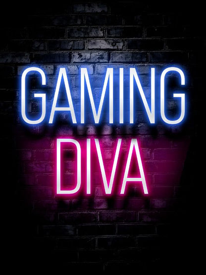 Neon Gaming poster - Gaming Diva