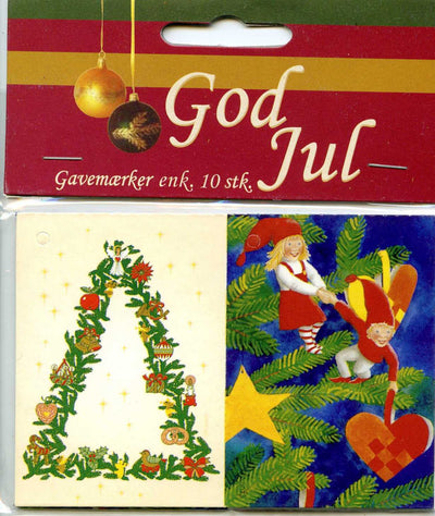 10 stk JULEMERKELAPPER