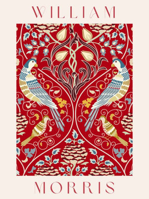 William Morris - Red bird pattern