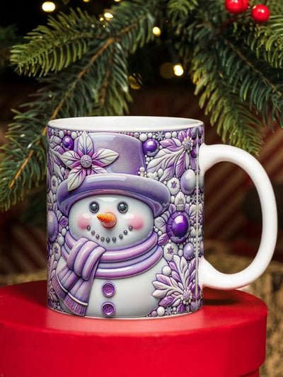 Julekopp - Blå snømann 3D