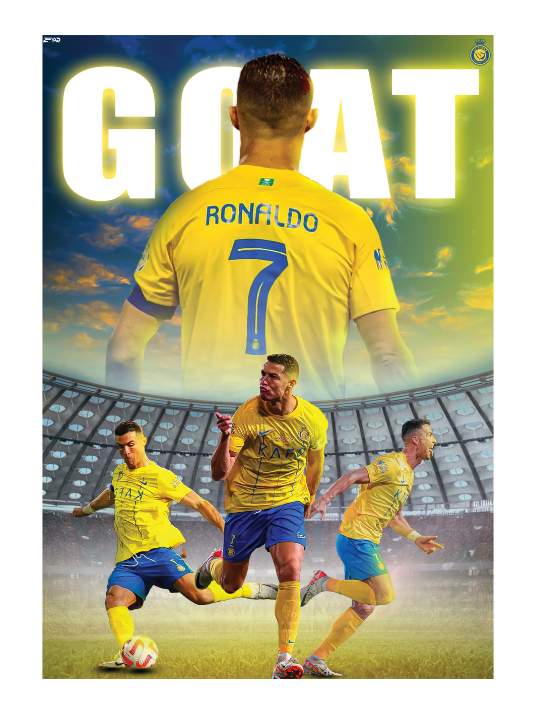 Ronaldo GOAT - Plakat by Zeyad
