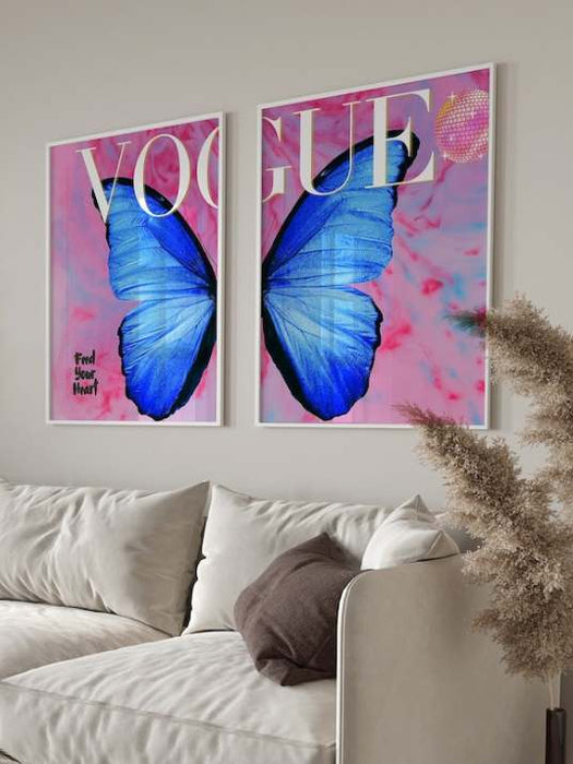 Butterfly Vogue Art Print - 2 bilder