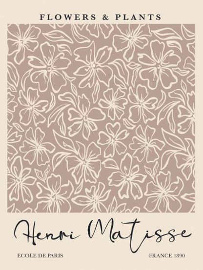 Matisse - Beige Flowers And Plants