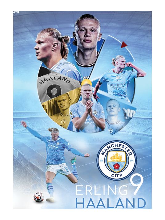 Haaland collage - Plakat by Zeyad