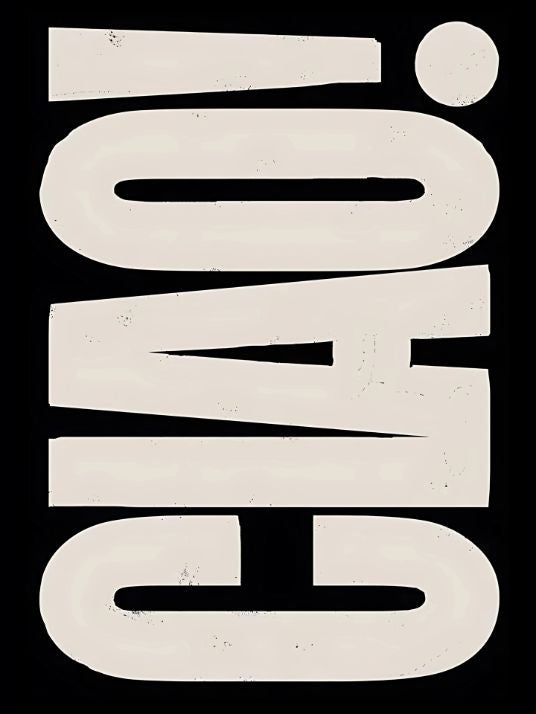 Ciao Black And White