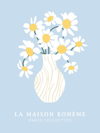 Camomile - Light Blue Art