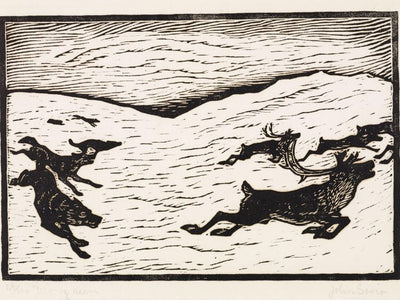 Ulv og rein I - John Savio