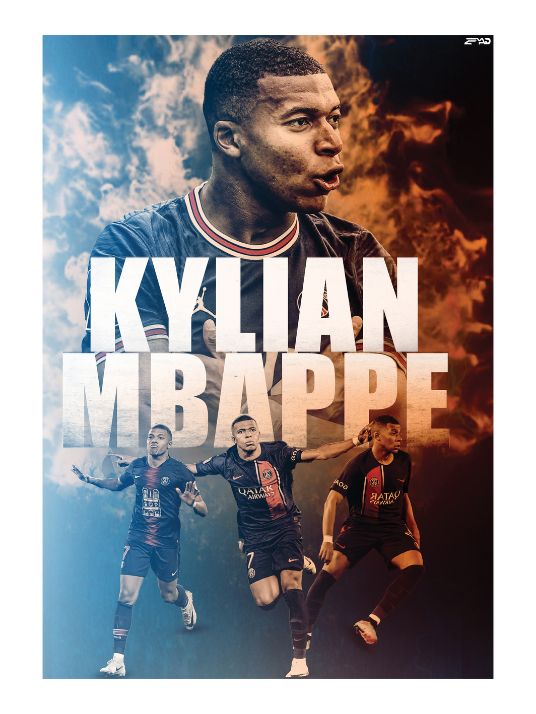 Kylian Mbappé - Plakat by Zeyad
