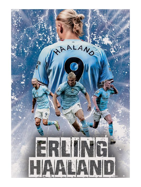 Erling Braut Haaland - Poster by Zeyad