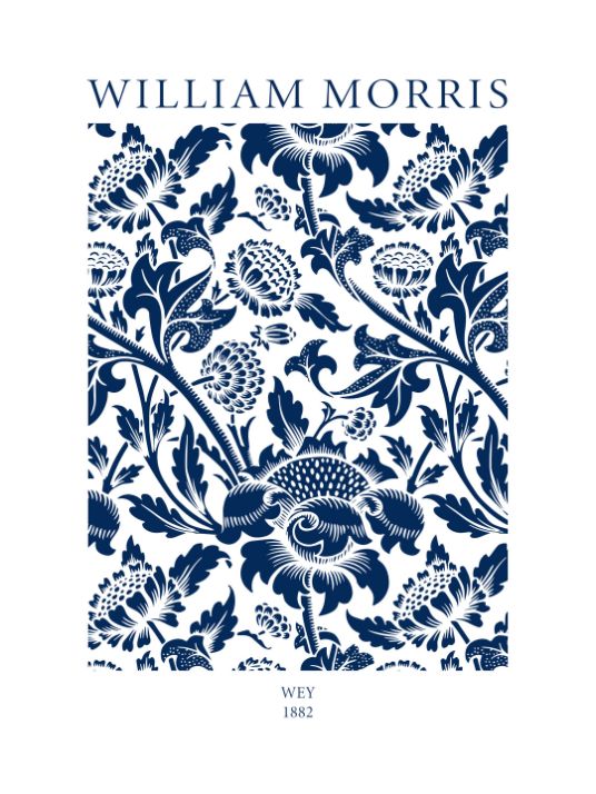 William Morris - Blue and White Vintage