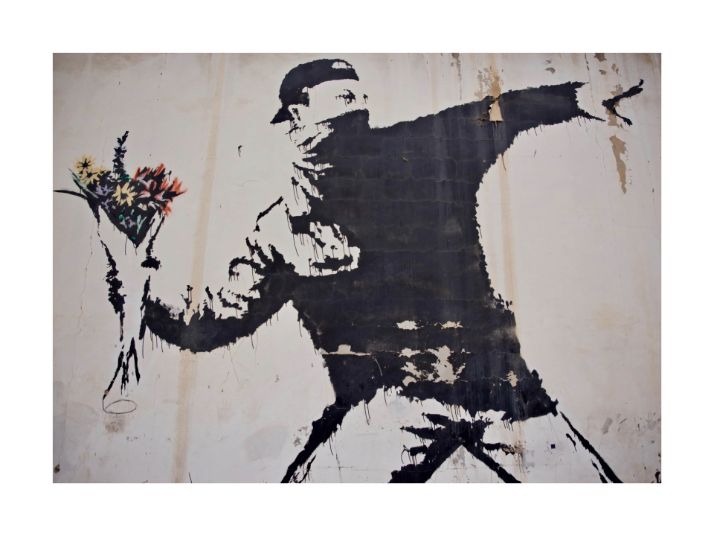 Banksy - Blomsterkaster