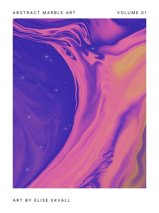 Abstract Marble Art - Vol 01 - By Elise Ekvall