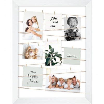 Fotogalleri ramme, hvit