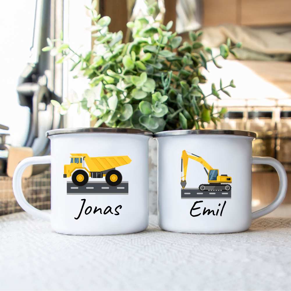 Kjøretøykopp til barn med eget navn