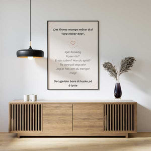 Det finnes mange måter å si “Jeg elsker deg”