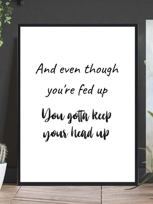 2 pac Poster - Keep your head up