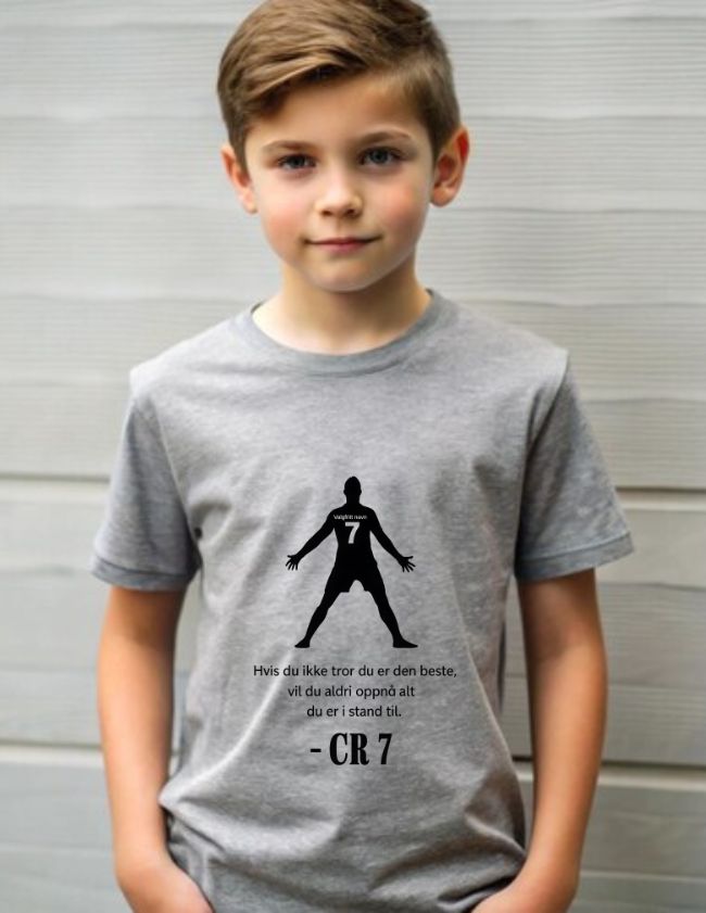 Ronaldo T-skjorte med eget navn