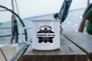 Båtkopp med eget navn - Kaptein