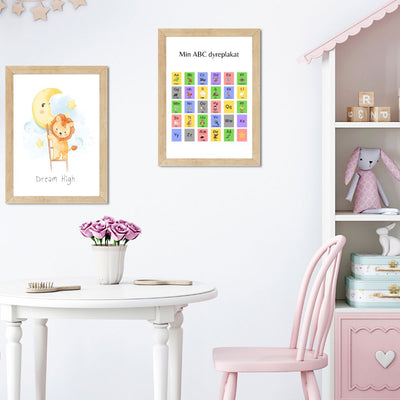 Alfabetplakat med dyr