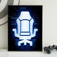 Neon Gamingplakat - Gamingstol