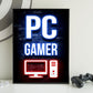 Neon Gamingplakat - PC Gamer