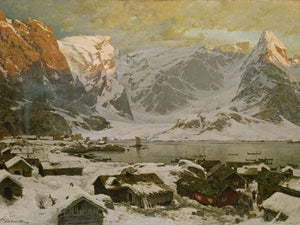 Reine i Lofoten, Otto Sinding- Plakat