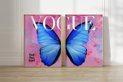 Butterfly Vogue Art Print - 2 bilder