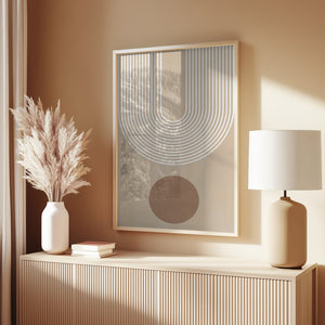 Beige Arc Poster No.3