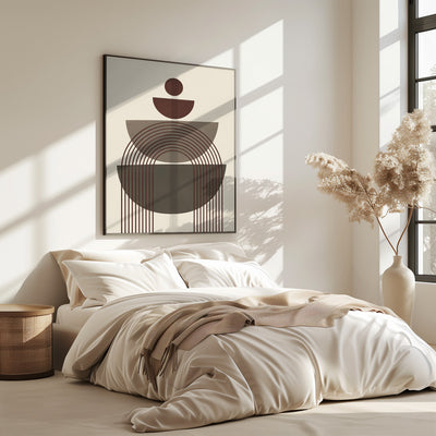 Brown Geometrical Shape Study