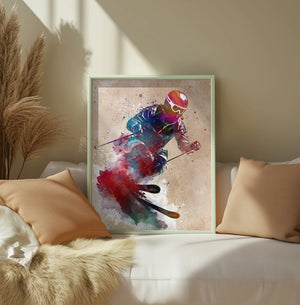 Ski sport art 1