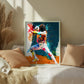 Fencing sport art