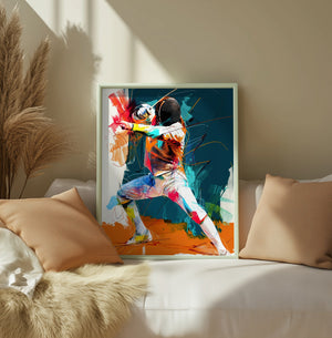 Fencing sport art