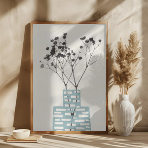 Gypsophila In a Blue Vase