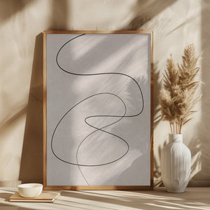 Minimal stregtegning abstrakt tegning 02