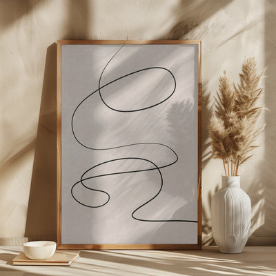 Minimal line art abstract drawing 03