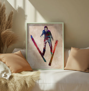 Sport Ski Jumper Art