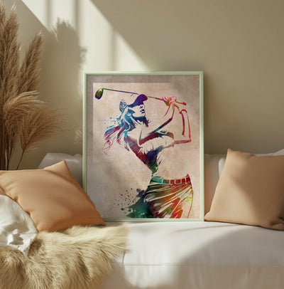Sport Golf Player Art