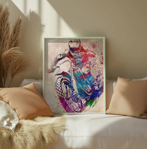 Motor sports art