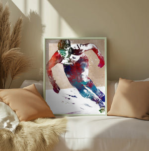 Speed Skating Sport Art