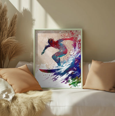 Surfing Sport Art